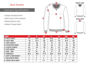 Navy GEO Rhino Sweater (S, 2XL & 3XL LEFT)