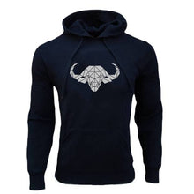 Load image into Gallery viewer, Black Premium Hoodie - Buffalo (Med Left)
