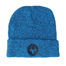 Load image into Gallery viewer, Blue Melange Logo Beanie
