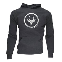 Load image into Gallery viewer, Charcoal Melange Premium Hoodie - Logo (Only X- Large)
