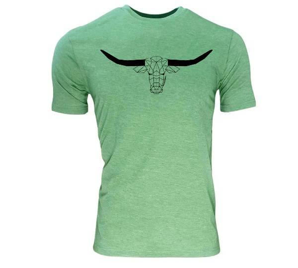 Green Melange GEO Nguni - Summer T (Small Left)