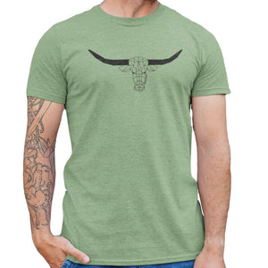 Green Melange GEO Nguni - Summer T (Small Left)