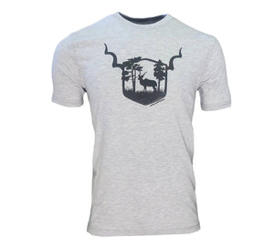 Grey Melange Kudu Emblem - Summer T