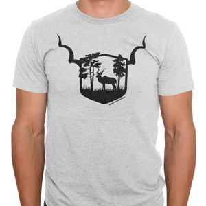 Grey Melange Kudu Emblem - Summer T