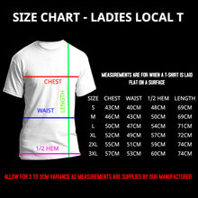 Load image into Gallery viewer, Ladies Black Springbok Dotted T - Local T
