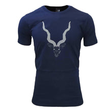 Load image into Gallery viewer, Navy Geo Kudu T - Local Kids T (Age3to14)
