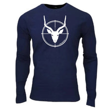 Load image into Gallery viewer, Navy Scoped Impala Long Sleeve - Premium T (S to 5XL)
