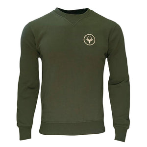 Olive Sweater - Logo Embroidery (LARGE, 2XL & 3XL LEFT)