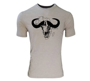 Stone Melange Buffalo Skull - Summer T