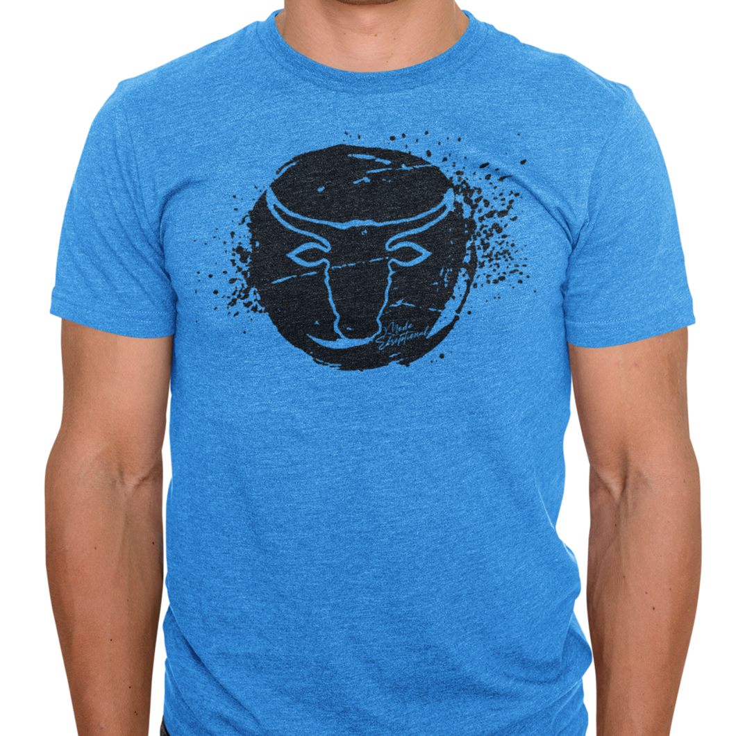 Blue Melange Nguni Splash - Summer T