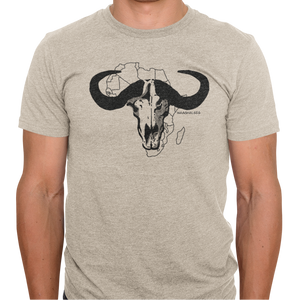 Stone Melange Buffalo Skull - Summer T