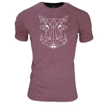 Load image into Gallery viewer, Maroon Melange GEO Vlakvark T- Local Fit (S to 2XL)
