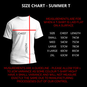 Charcoal Melange Outline Logo V2 - Summer T (M, L & 2XL Left)