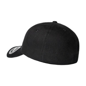 Black Uflex Stretch Fit Cap